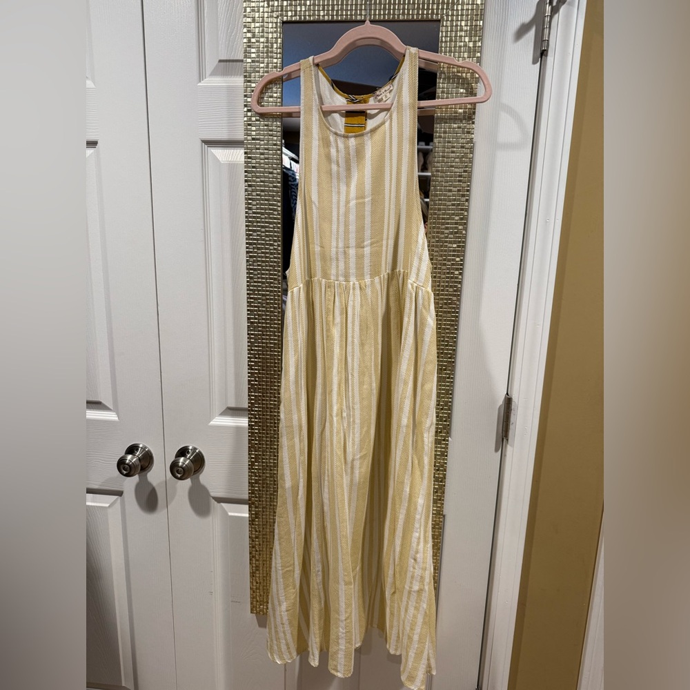 Hem and Thread Boutique Yellow Striped Dress